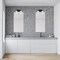 Designers Fountain Carmine 14in 2-Light Matte Black Modern Indoor Vanity Light with Etched Glass Shades D239M-2B-MB - alternate 2